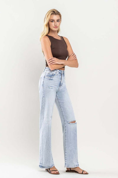 90s Vintage Super High Rise Flare Jeans