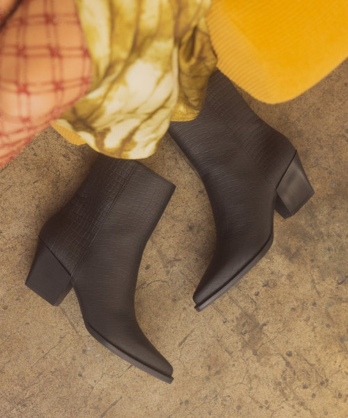 Alligator Print Booties