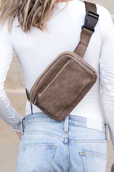 Presly Vegan Leather Everywhere Sling Belt Bag