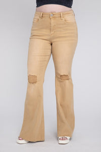 Plus Size High Rise Flare Jeans